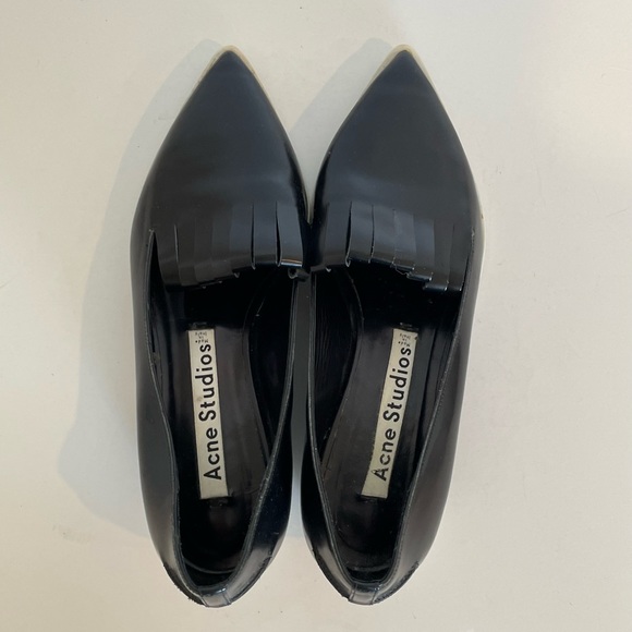 Acne Studios Black Platform Flats - Size 7 - Picture 4 of 6